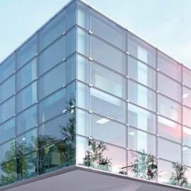 نمای شیشه ای فریملس برای ساختمان